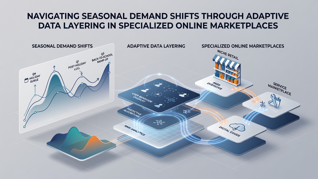 Dashboard interface displaying real-time adjustments across multiple data layers for marketplace inventory